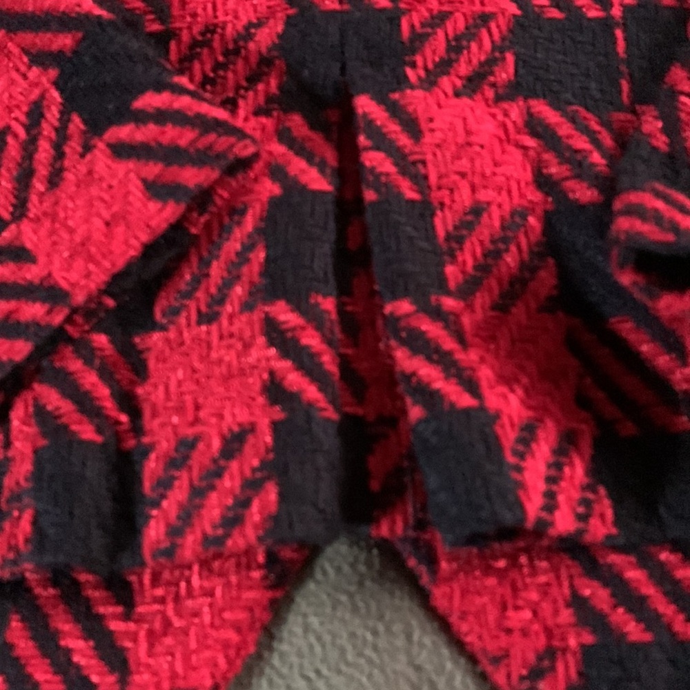 Coldwater Creek red and black checkered jacket.  Size 10. - Picture 5 of 9